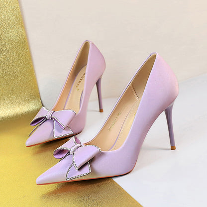 Kalmia Rhinestone Bow Stiletto Pumps