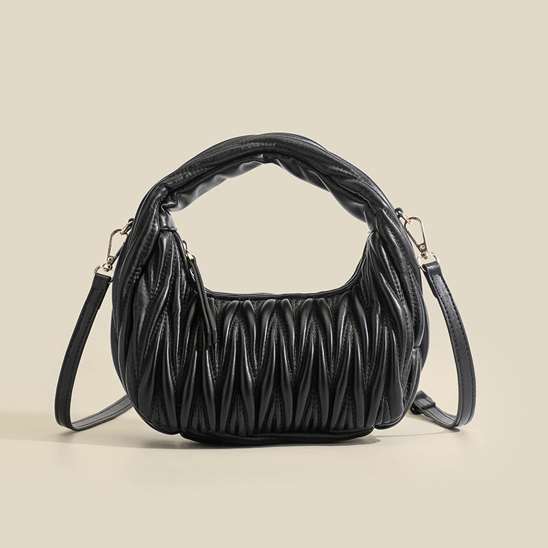 Clara Pleated Cloud Crossbody Bag