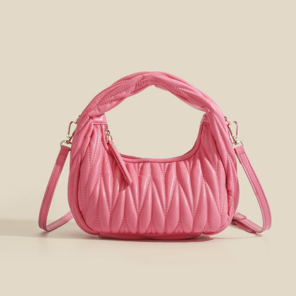 Clara Pleated Cloud Crossbody Bag