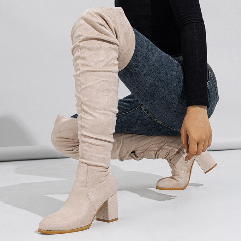 Viola Overknee-Stiefel aus Wildleder