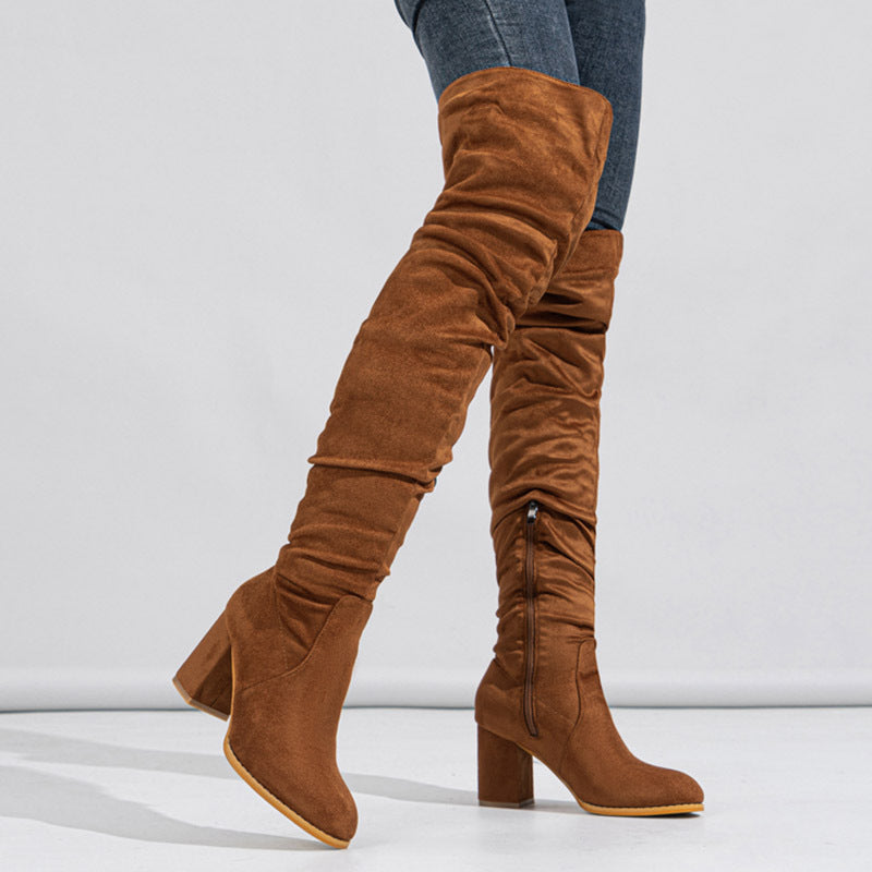 Viola Overknee-Stiefel aus Wildleder