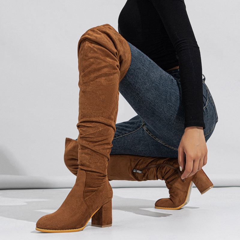 Viola Overknee-Stiefel aus Wildleder