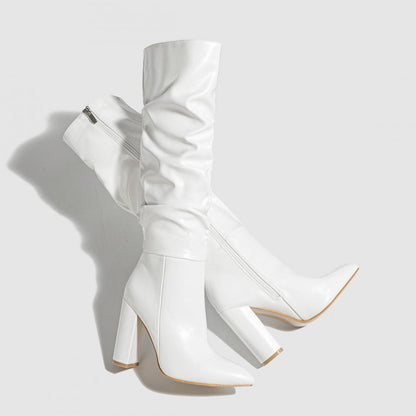 Bottes hautes plissées Viola
