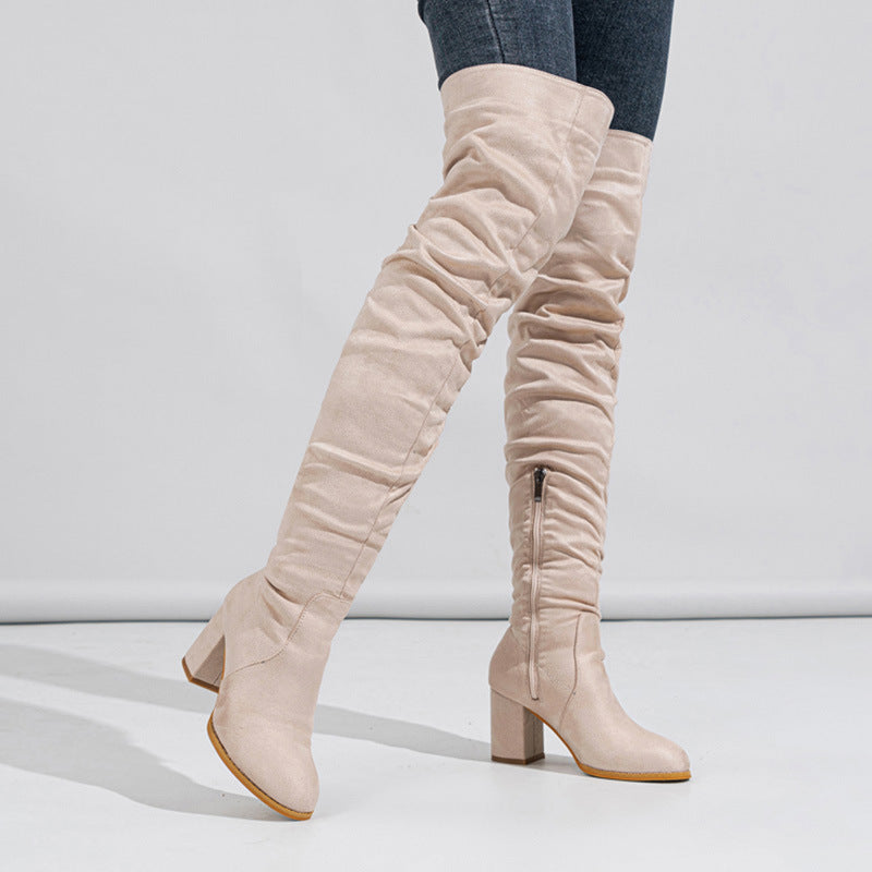 Viola Overknee-Stiefel aus Wildleder