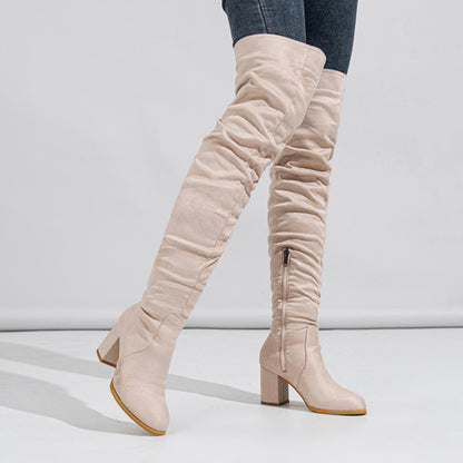 Viola Overknee-Stiefel aus Wildleder