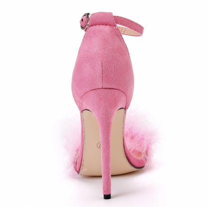 Crystal Sweet Feather Sandals