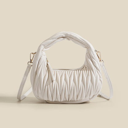 Clara Pleated Cloud Crossbody Bag