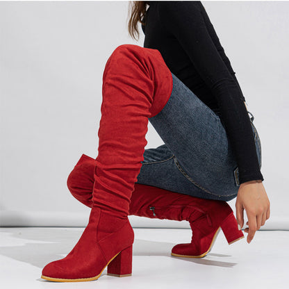 Viola Overknee-Stiefel aus Wildleder