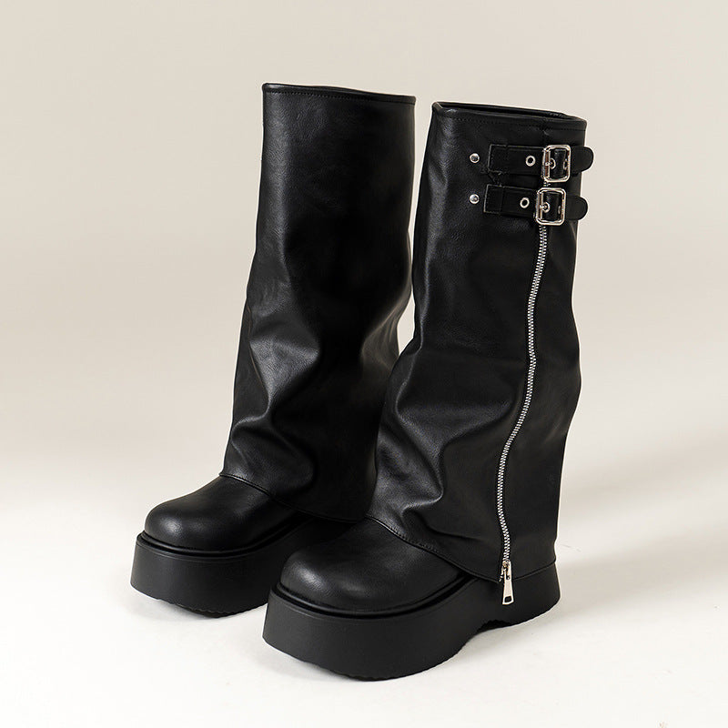 Pansy Plateau-Hosenstiefel