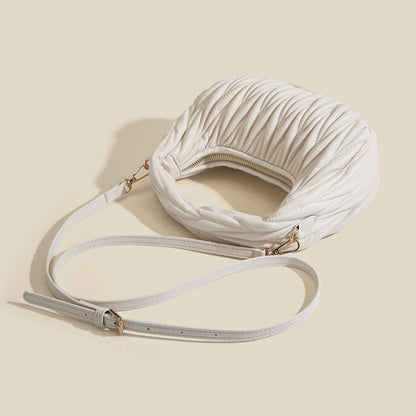Clara Pleated Cloud Crossbody Bag