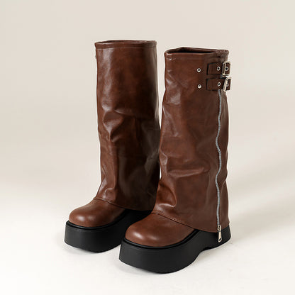 Pansy Plateau-Hosenstiefel