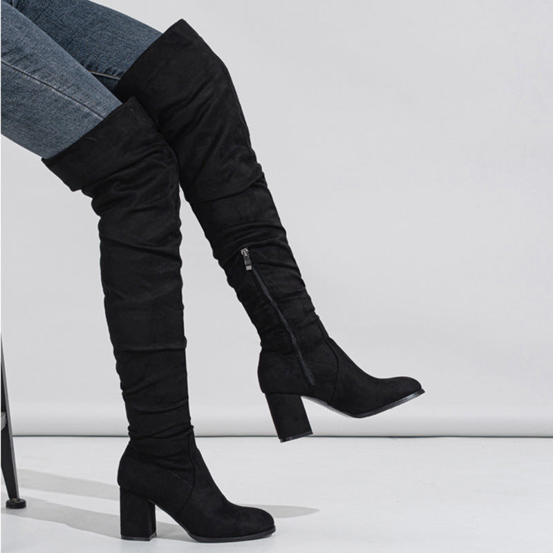 Viola Overknee-Stiefel aus Wildleder