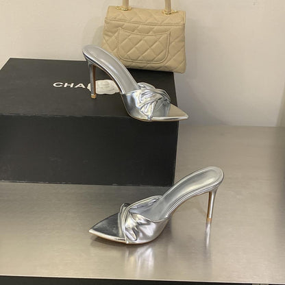 Salvia Sexy Twist Strap Stiletto Heels