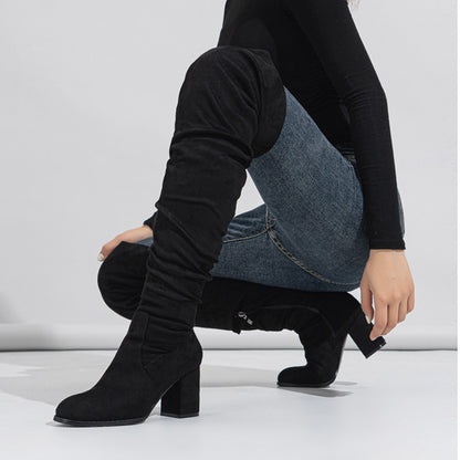 Viola Overknee-Stiefel aus Wildleder