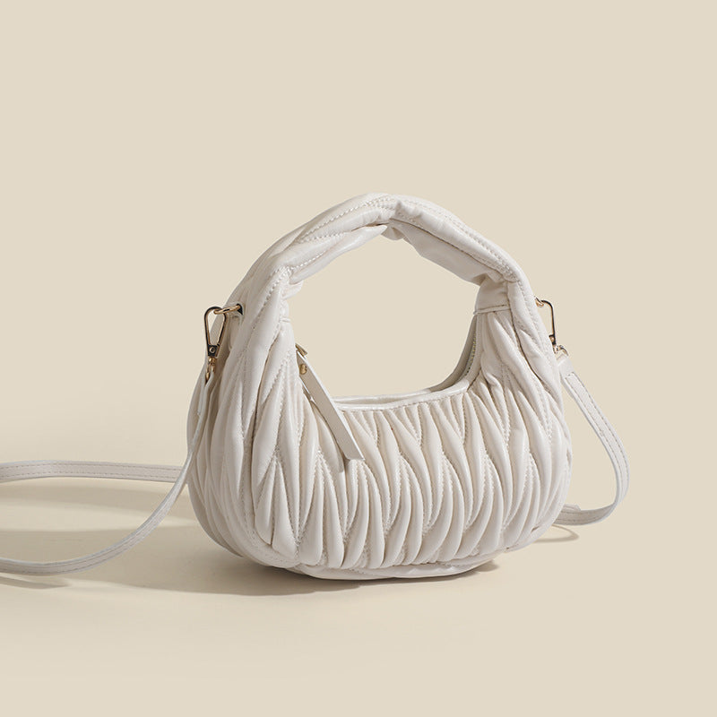 Clara Pleated Cloud Crossbody Bag