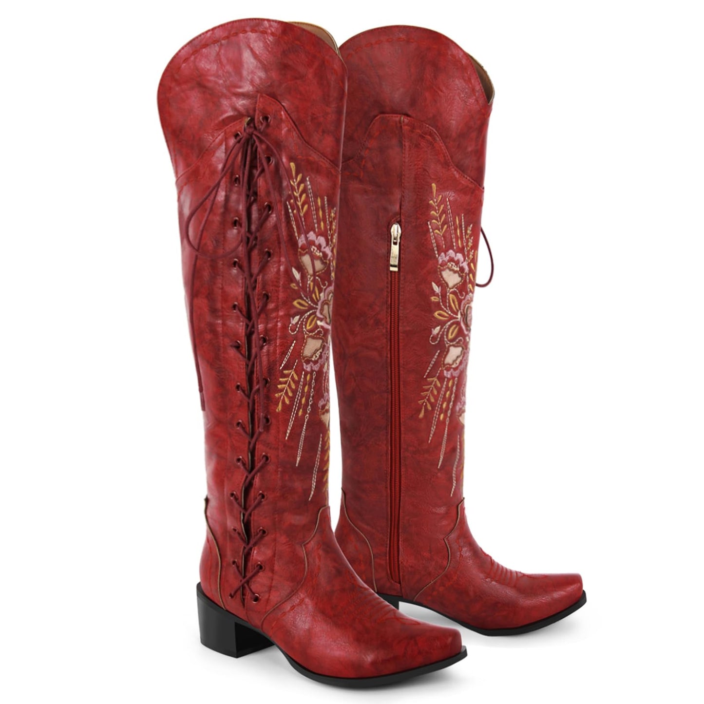 Lavatera Overknee-Stiefel zum Schnüren 