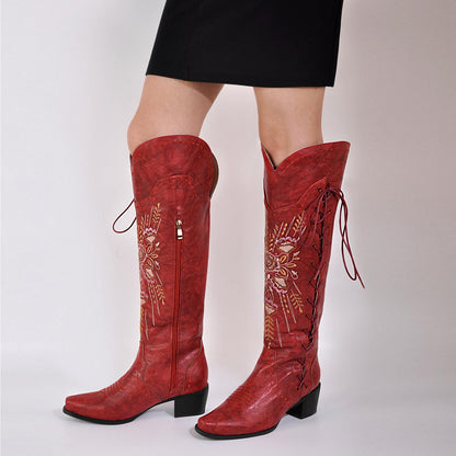 Lavatera Overknee-Stiefel zum Schnüren 