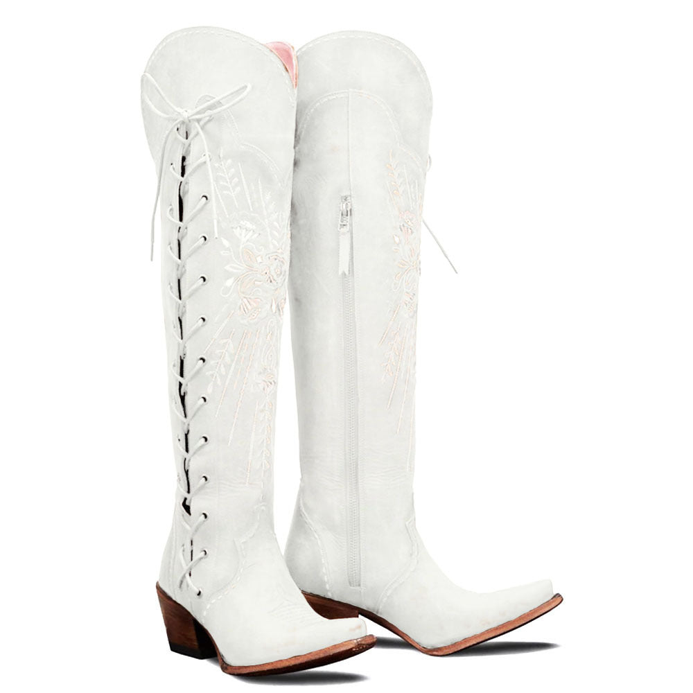 Lavatera Overknee-Stiefel zum Schnüren 