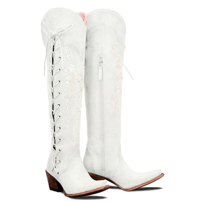 Lavatera Overknee-Stiefel zum Schnüren 