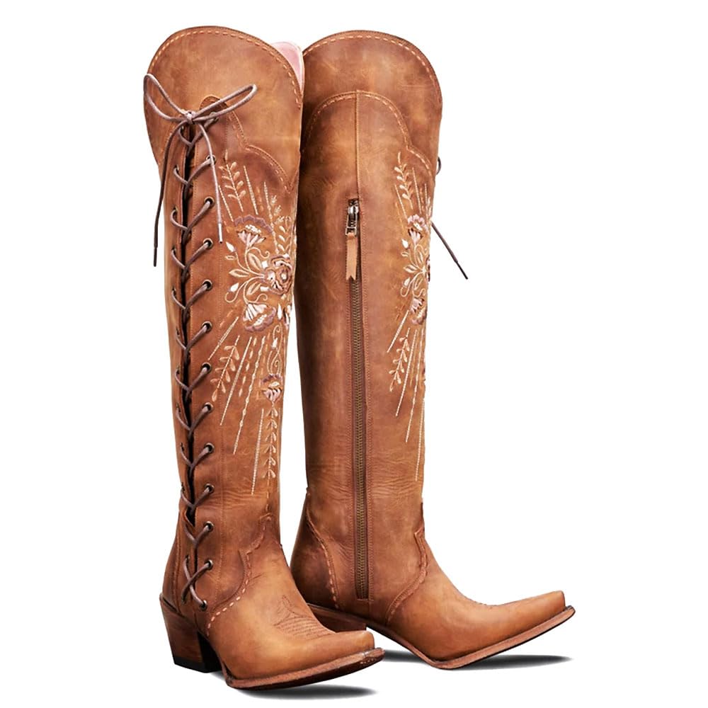 Lavatera Overknee-Stiefel zum Schnüren 