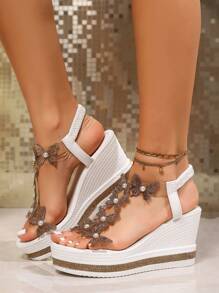 Jaborosa Butterfly Platform Sandals