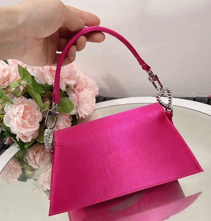 Olivia Sparkling Heart Rhinestone Handbag
