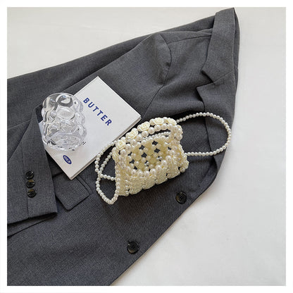 Evelyn Acryl-Handtasche mit Rosenperlen