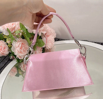 Olivia Sparkling Heart Rhinestone Handbag