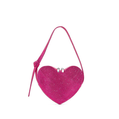 Mini sac à main Ava en strass en forme de cœur