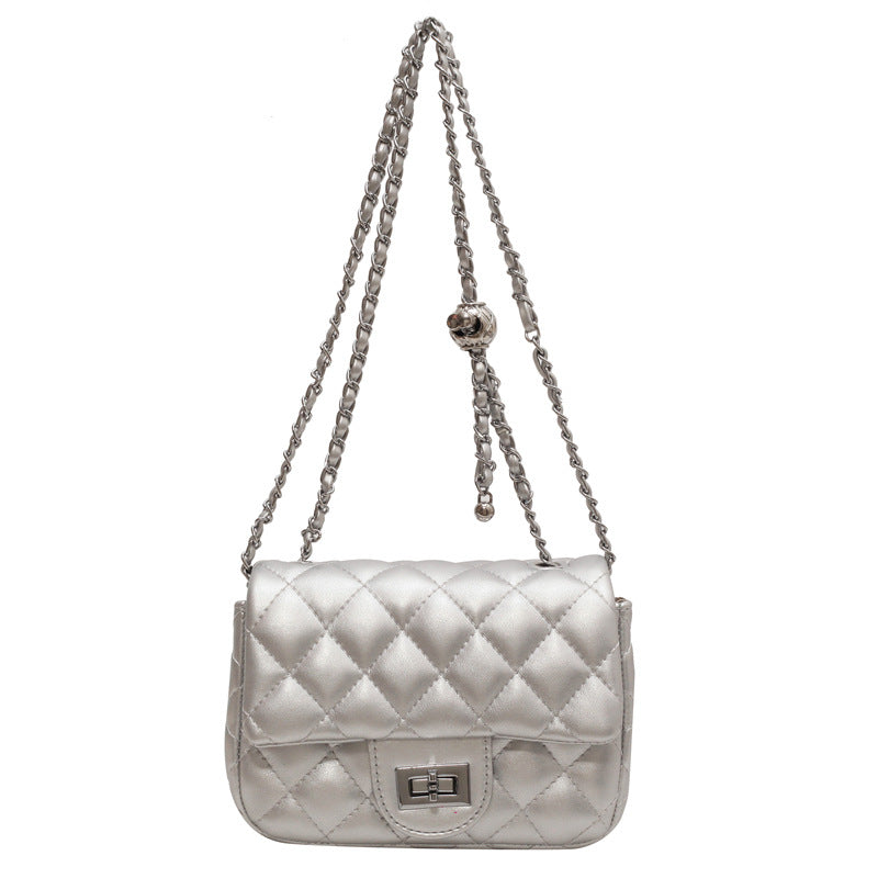 Sophia Rhombus Chain Shoulder Crossbody Bag