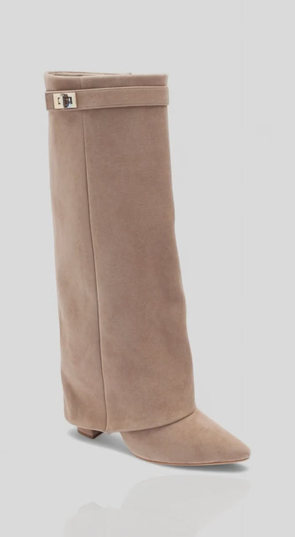 Calla Pointed-toe Knee High Boots