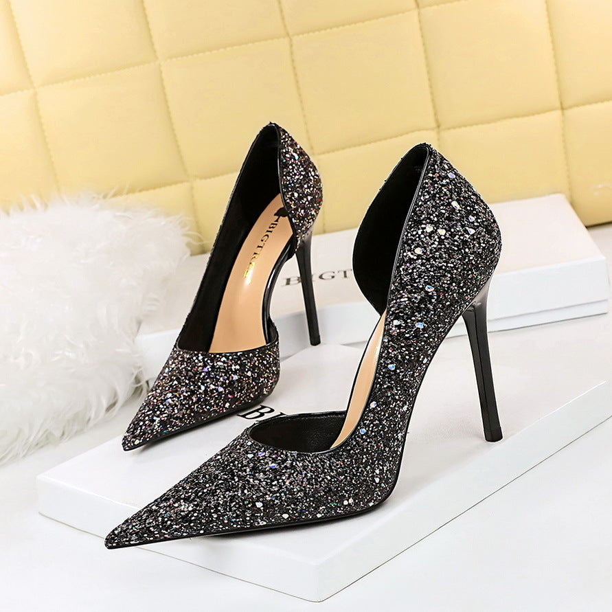 Pansy Gliterring Pumps