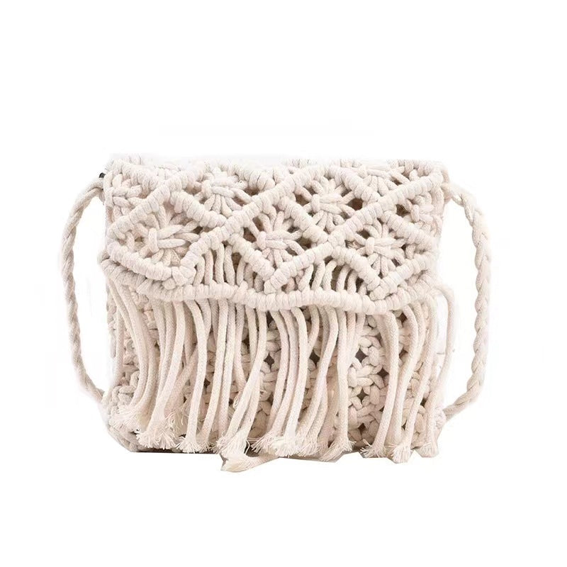 Lana Weave Fringe Bag