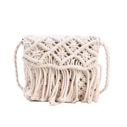 Lana Weave Fringe Bag