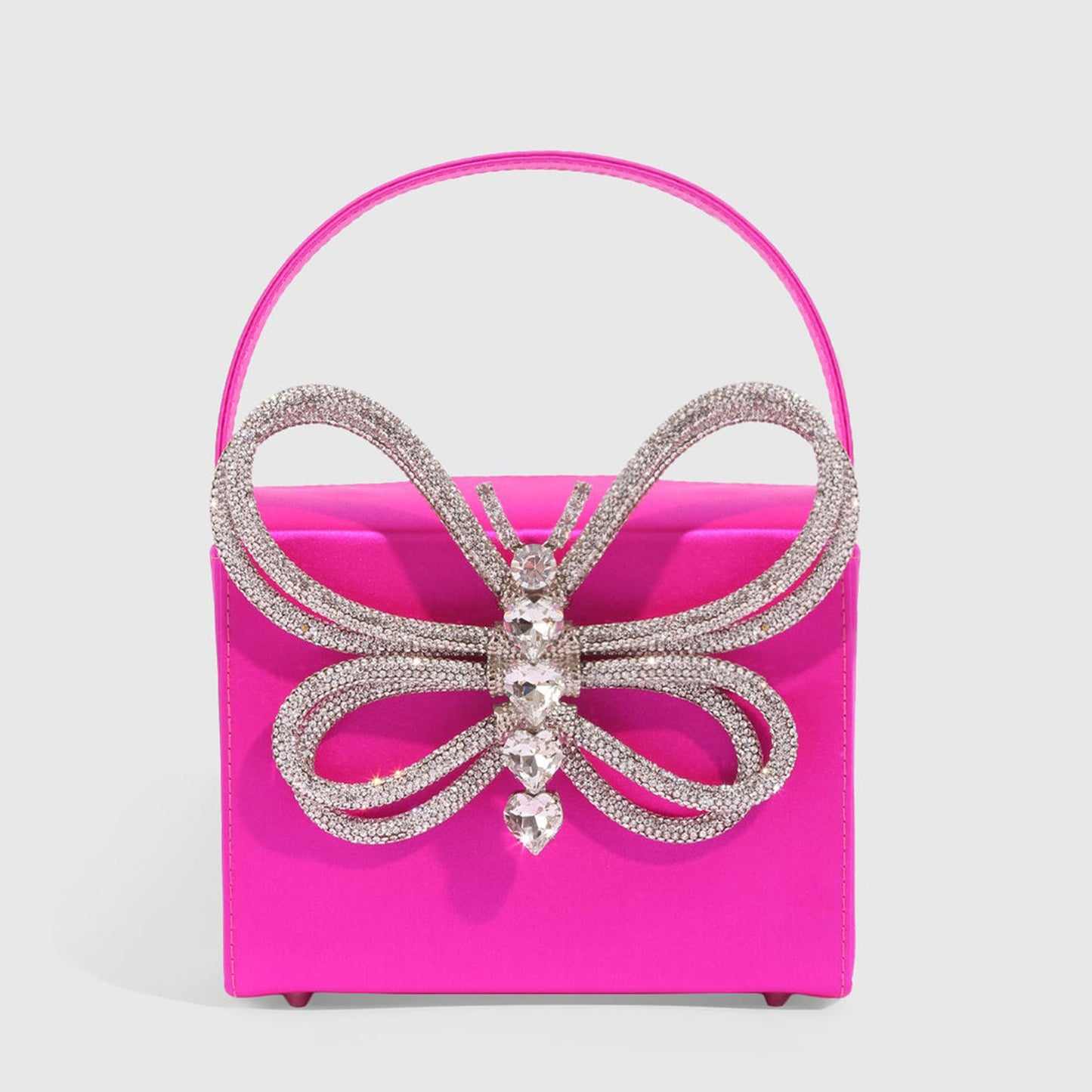 Charlotte Butterfly Rhinestone Mini Box Bag
