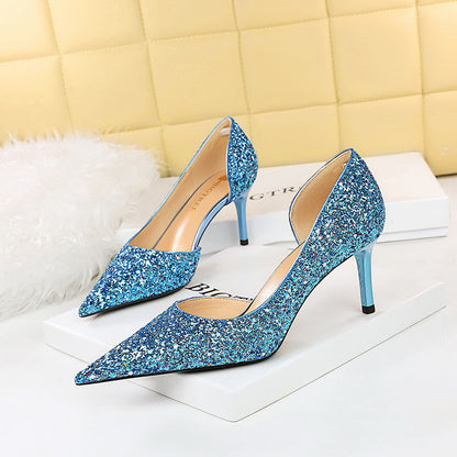 Pansy Gliterring Pumps