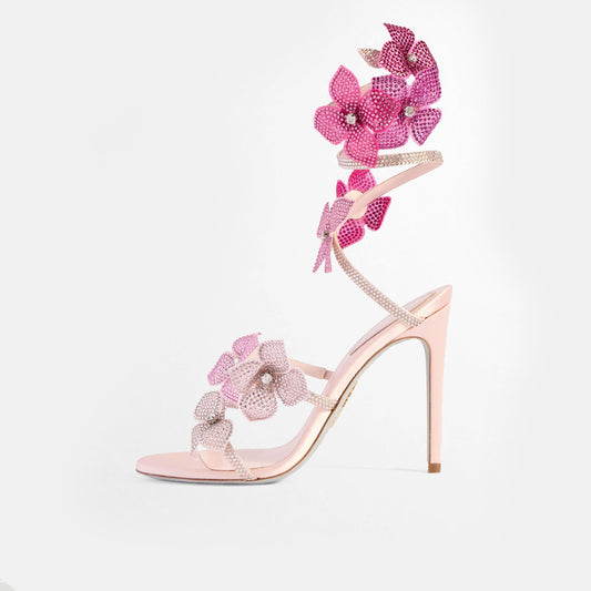 Camelia Flower Pattern Sandals