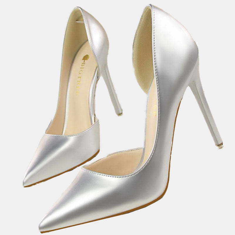 Rose Solid Pumps