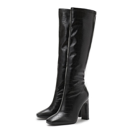 Wastaria-Stiefel mit Krokodileffekt