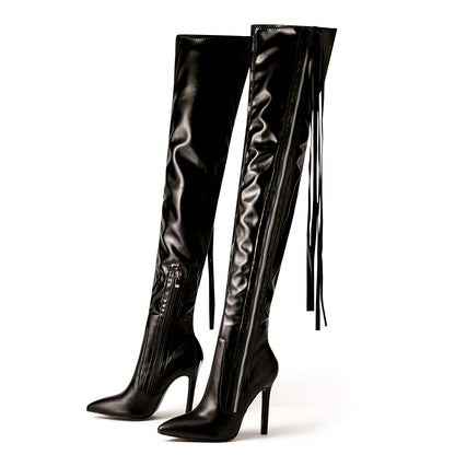 Wastaria Tassel Over-the-knee Boots