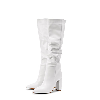 Wastaria Twisted Kniehohe Stiefel