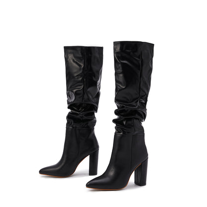 Wastaria Twisted Kniehohe Stiefel