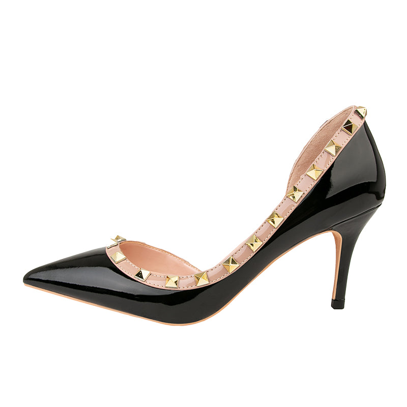 Begonia Simple Rivets Pumps