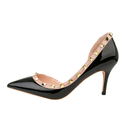 Begonia Simple Rivets Pumps