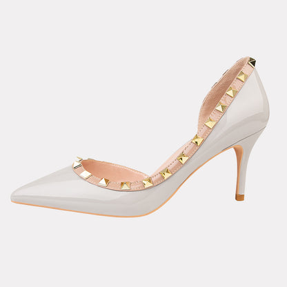 Begonia Simple Rivets Pumps