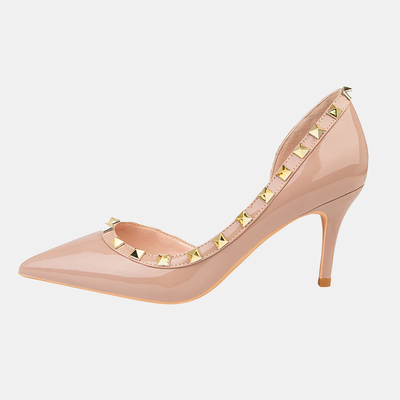 Begonia Simple Rivets Pumps
