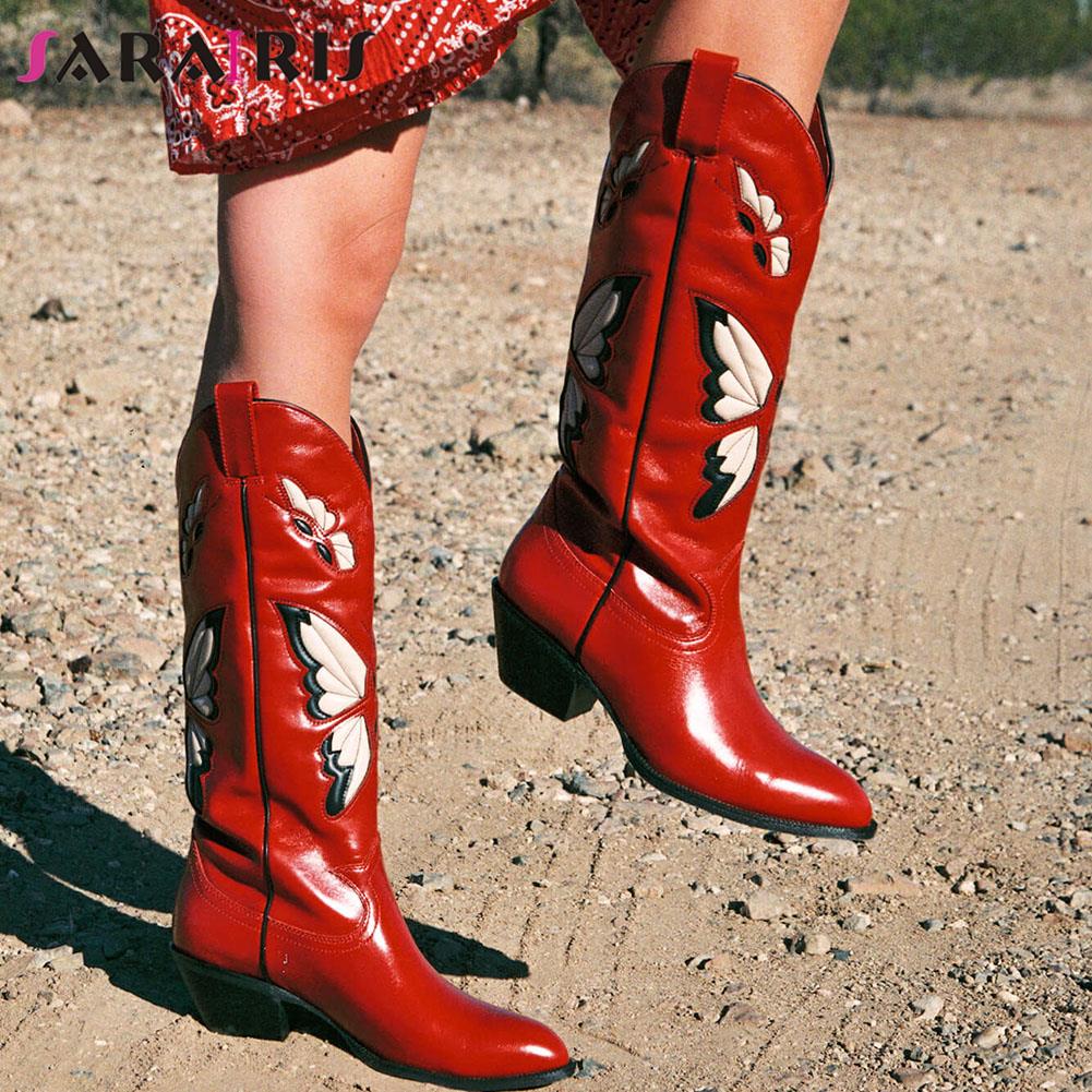 Bottes de cowboy à imprimé papillon Begonia