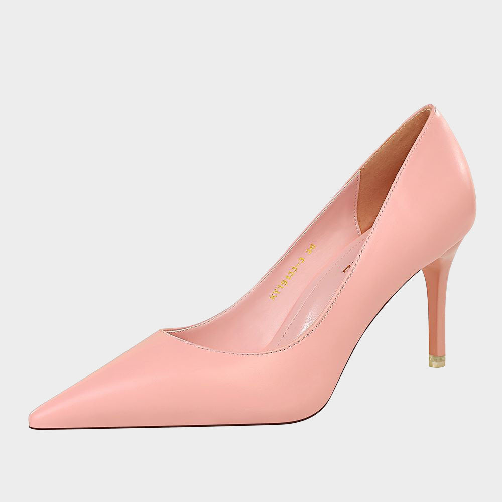 Einfarbige Gänseblümchen-Pumps